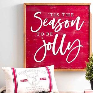 Farmhouse Christmas cottage Christmas sign wall